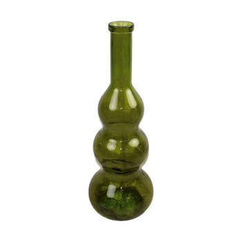 DKNC - Vaas Moscow - Gerecycled glas - 26.5x26.5x75cm - Groen