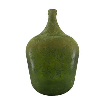 DKNC - Vaas Qina - Gerecycled glas - 36.5x36.5x56cm - Groen