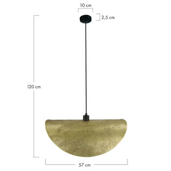 DKNC - Hanglamp Cosmo - Metaal - 57x32x20cm - Goud