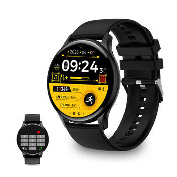 Smartwatch KSIX Core Zwart
