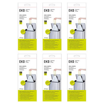 EKO - Afvalzakken 25-35 ltr (E), EKO (6x12 stuks) - - wit