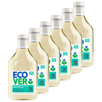 Blokker Ecover - Vloeibaar Wasmiddel Universeel - Reinigt Verzorgt & Hernieuwt - 6 x 143L - Voordeelverpakking aanbieding