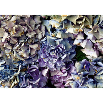 Inductiebeschermer - Blauwe Hortensia - 90x52 cm