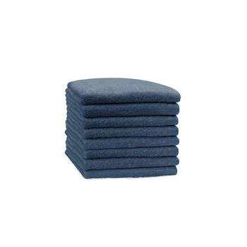 Eleganzzz Handdoek 100% Katoen 50x100cm - oceaan blauw - Set van 8