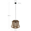 DKNC - Hanglamp Ponce - Bamboe - 38x38x32 cm - Bruin