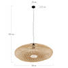 DKNC - Hanglamp Terni - Rotan - 58x58x20cm - Beige