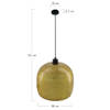 DKNC - Hanglamp Palermo - Metaal - 28x28x25 cm - Goud