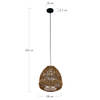 DKNC - Hanglamp Parma - Papier - 38x38x38cm - Bruin