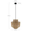 DKNC - Hanglamp Droom - Jute - 40x40x41cm - Bruin