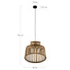 DKNC - Hanglamp Terra - Bamboe - 46x46x35cm - Bruin