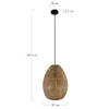 DKNC - Hanglamp Pretoria - Metaal - 37x37x47.5cm - Goud