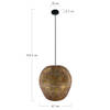 DKNC - Hanglamp Luxor - metaal 47x47x45.5cm - Goud