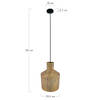 DKNC - Hanglamp Echo - Metaal - 23.5x23.5x32cm - Goud