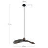 DKNC - Hanglamp Flare - Metaal - 42x42x6cm - Brons