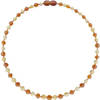 Wild Sun Barnsteen Ketting Volwassene - Amber Ketting - Baltische Barnsteen – 45 cm – Milk / Cognac