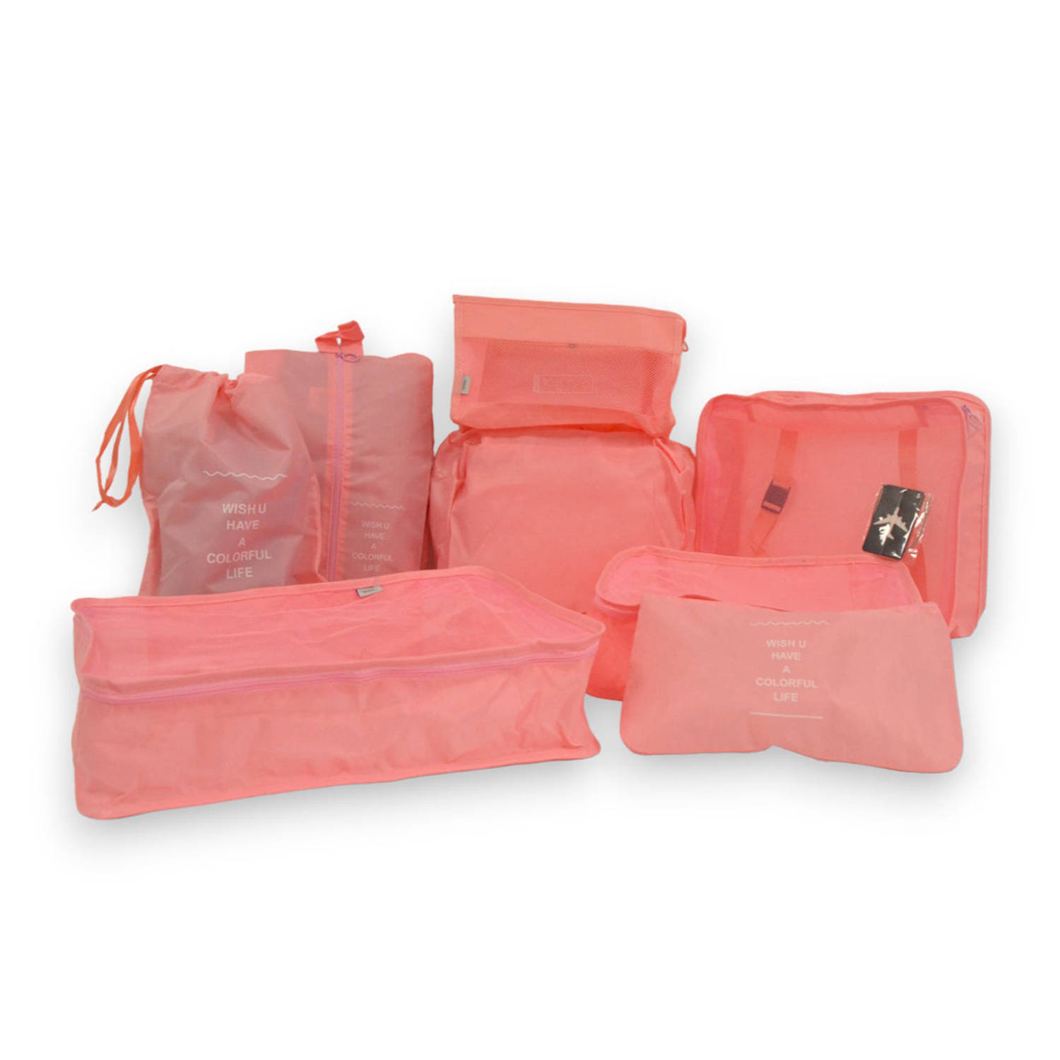 Packing Cubes Roze 9delige set