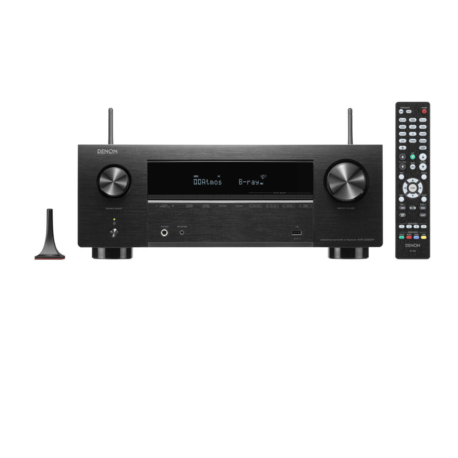 Denon AVR-X2800H AV stereo receiver zwart 7.2 kanalen Dolby Atmos