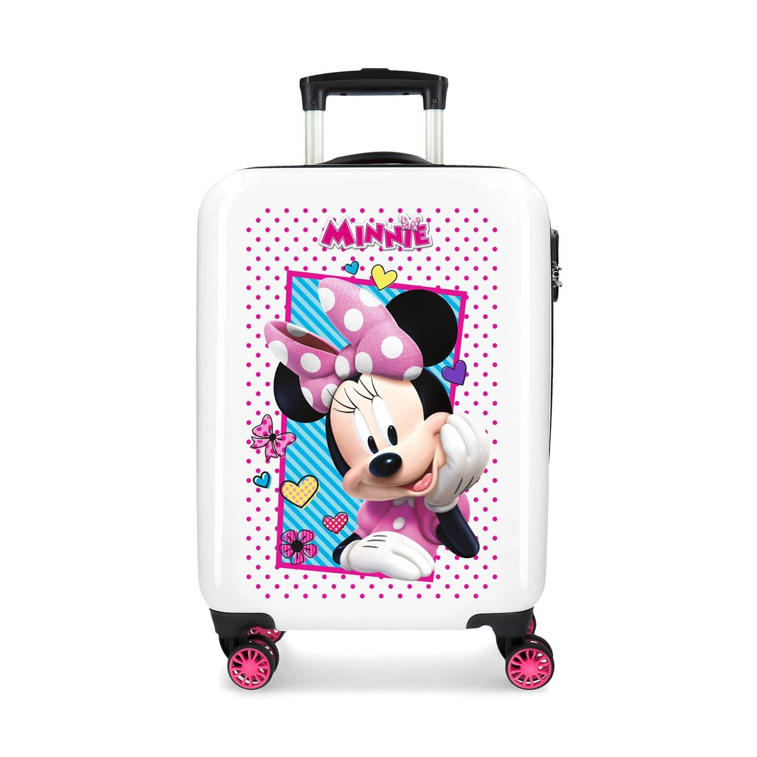 Disney koffer Minnie Mouse junior 33 liter 38 x 55 cm ABS wit