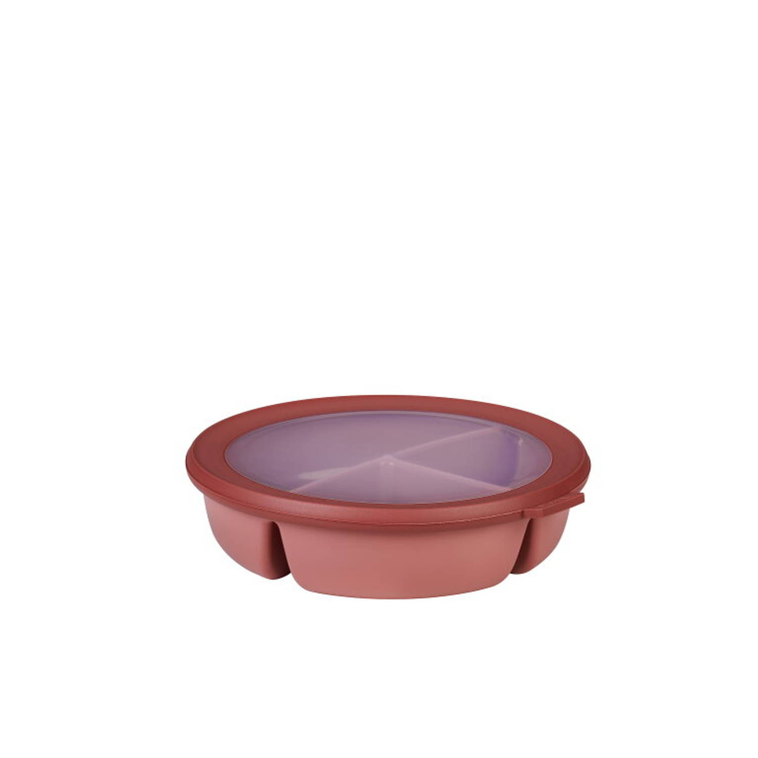 Mepal - Multikom Cirqula vershouddoos - 3-vaks bento bowl - 250 ml, 250 ml & 500 ml - Rond - Vivid mauve