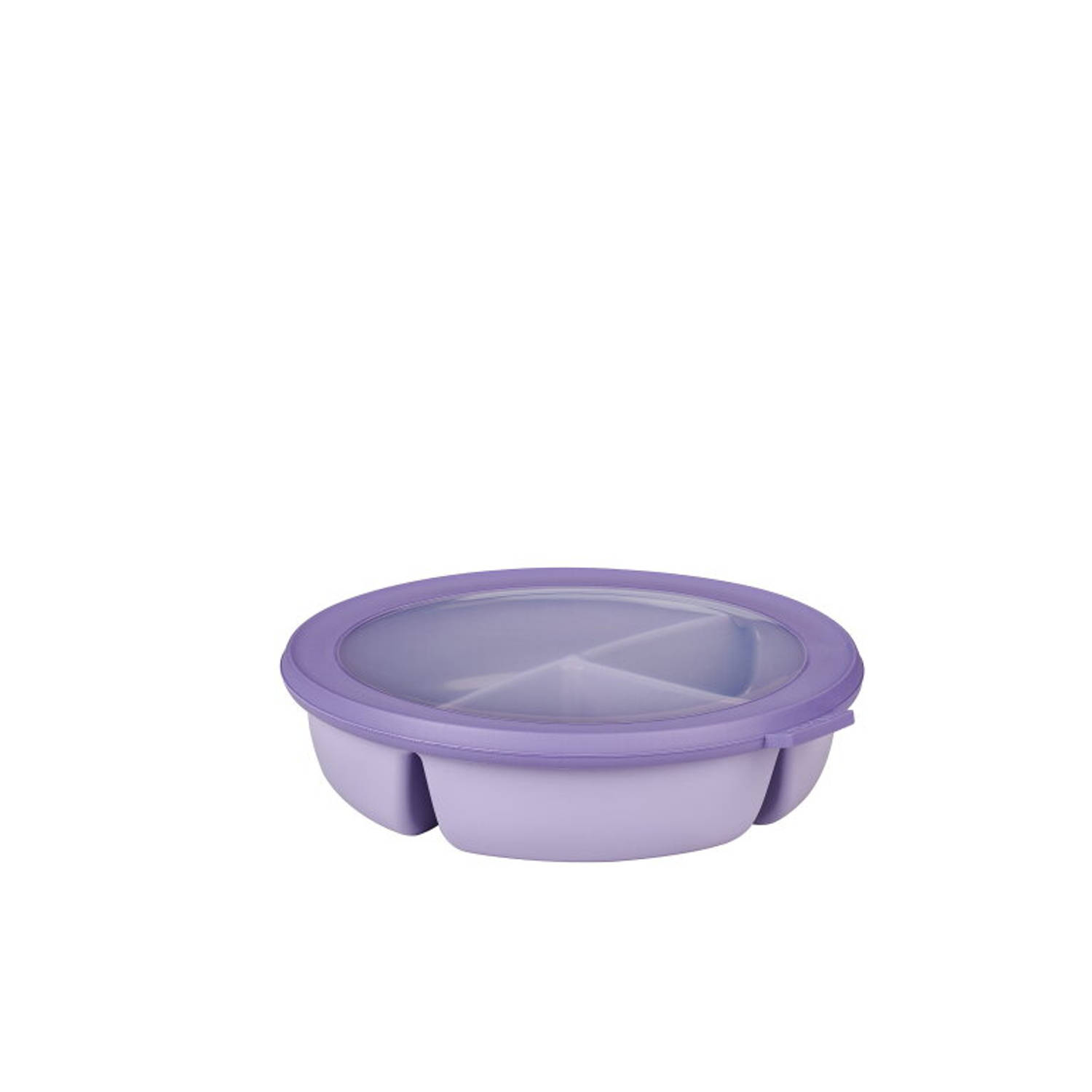 Mepal - Multikom Cirqula vershouddoos - 3-vaks bento bowl - 250 ml, 250 ml & 500 ml - Rond - Vivid lilac
