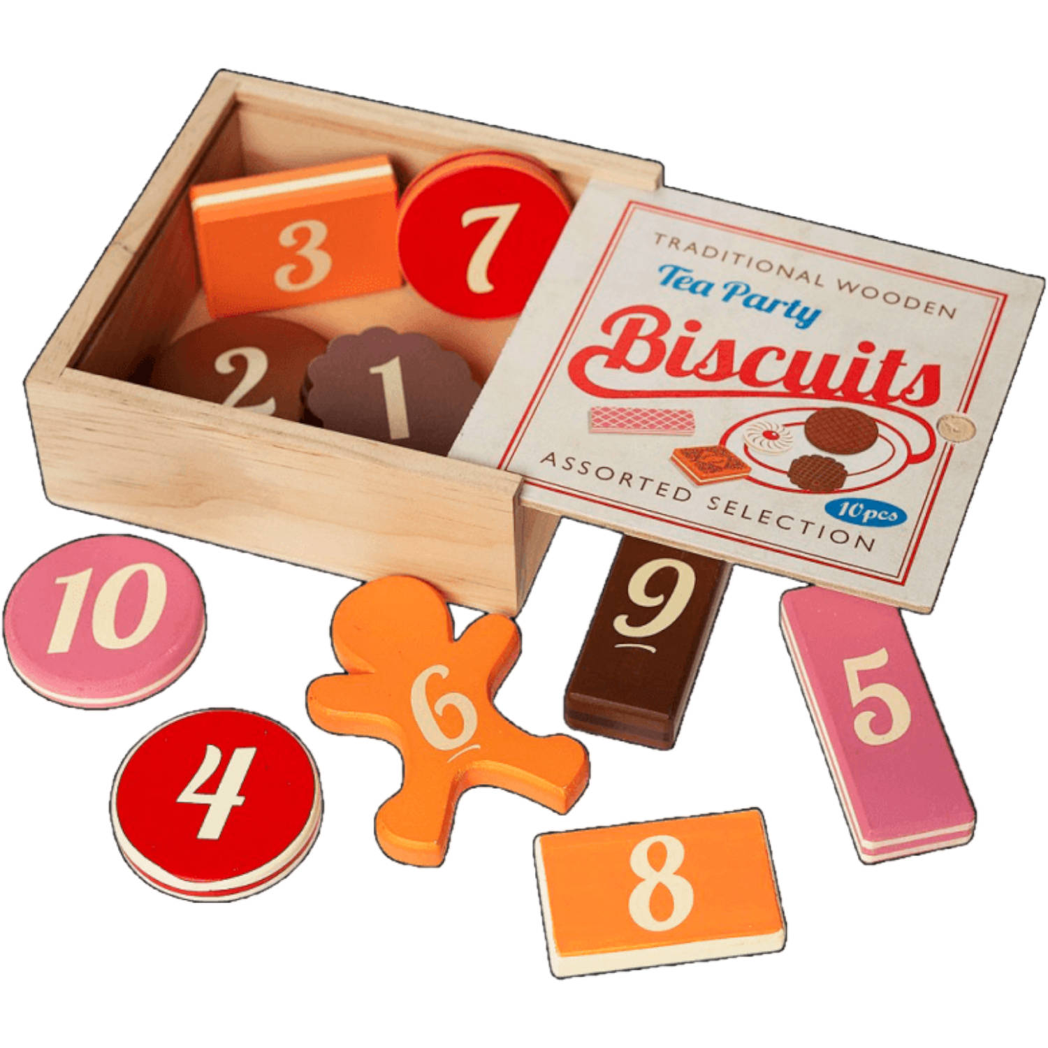 Rex London - Houten speelgoedkoekjes 'Tea Party Biscuit'