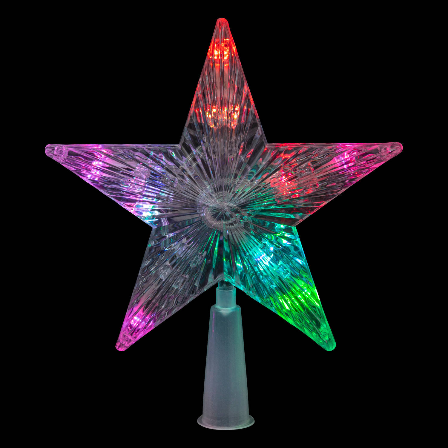 Feeric lights and christmas kerst ster piek -LED licht gekleurd- 20cm