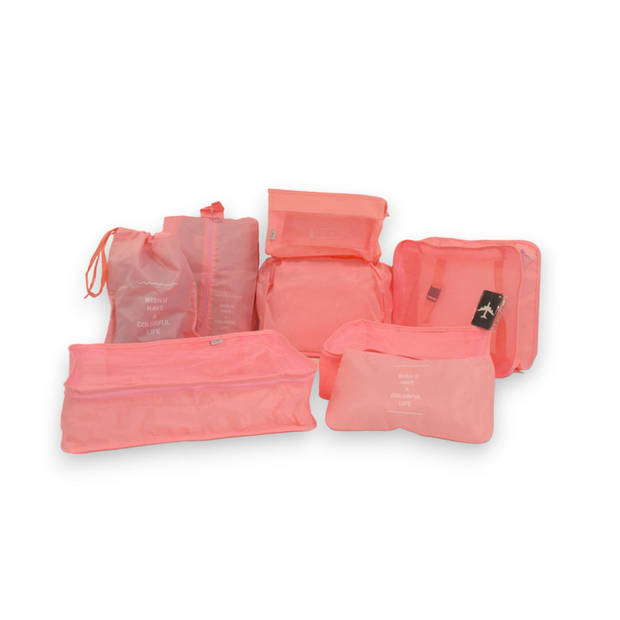 Packing Cubes Roze 9delige set