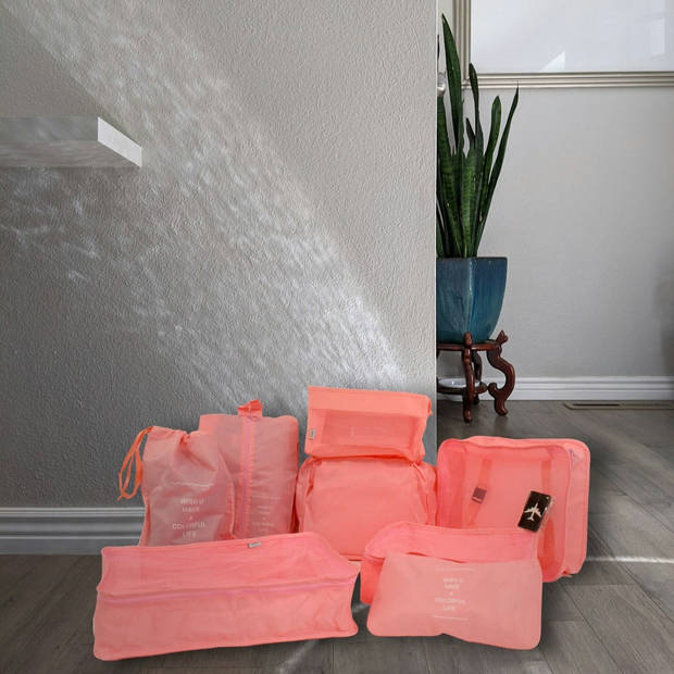 Packing Cubes Roze 9delige set