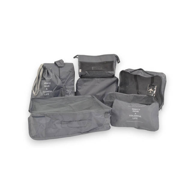 Packing Cubes Grijs 9delige set