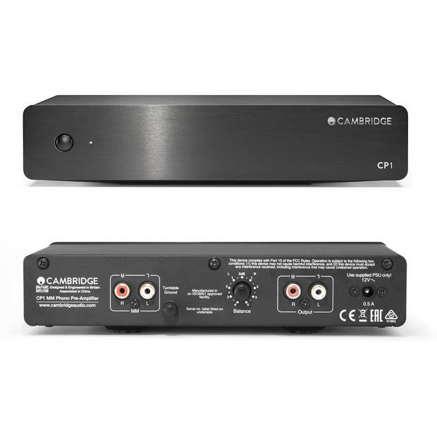 Cambridge Audio CP1 versterker - zwart - 12V