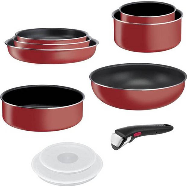 TEFAL INGENIO 10-delige pannenset, Antiaanbaklaag, Koekenpan, Braadpan, Made in France L1529402