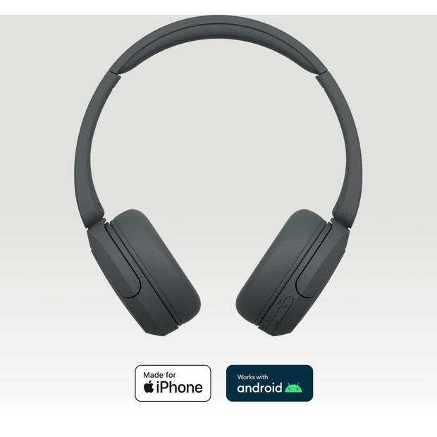 Sony WH-CH520 on-ear koptelefoon - draadloos - zwart