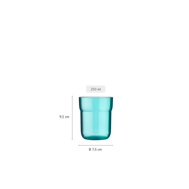 Kinderglas Mepal Mio 250 ml - deep turquoise