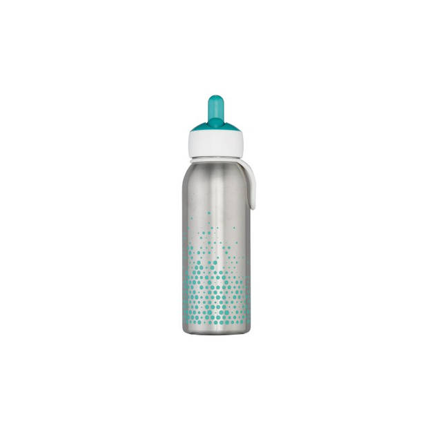 isoleerfles flip-up campus 350 ml - turquoise