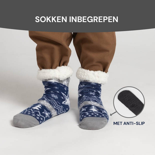 Vitapur - Hoodie deken met rits + sokken - Kerst