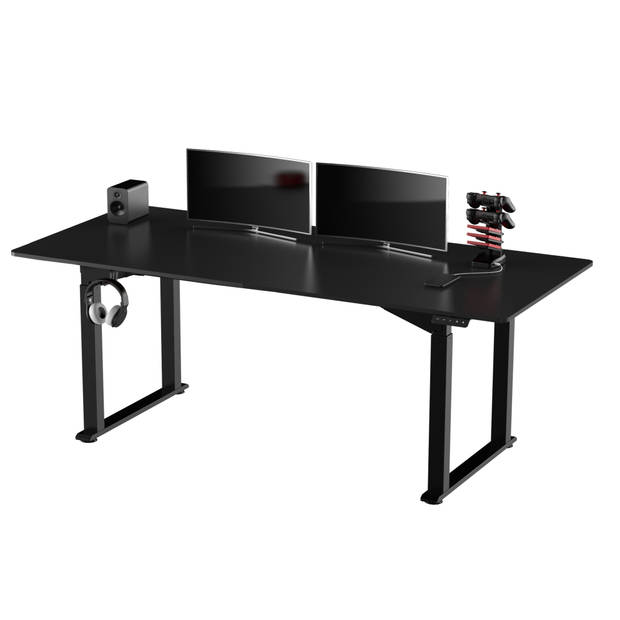 Bureau zit sta elektrisch verstelbaar - game bureau - ergonomische werkplek - 130 kg belastbaar - 180 x 80 cm