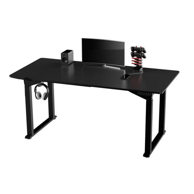 Bureau zit sta elektrisch verstelbaar - game bureau - ergonomische werkplek - 130 kg belastbaar - 160 x 75 cm