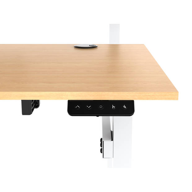 Duo bureau zit sta elektrisch verstelbaar werkplek 2 personen - dubbel bureau - 140 x 70 cm