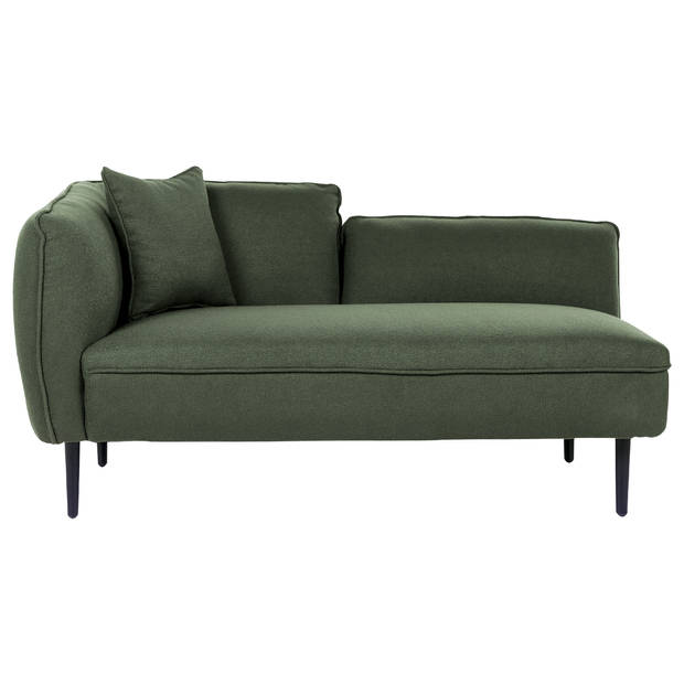 Beliani CHEVANNES - Chaise longue-Groen-Bouclé