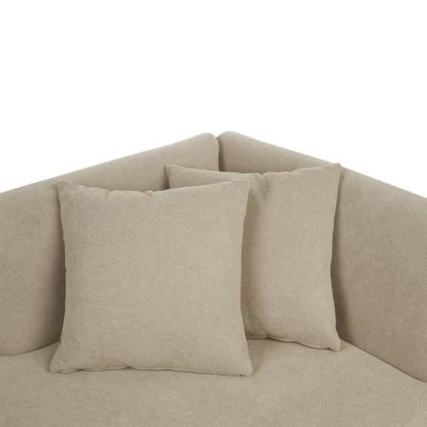 Beliani RIOM - Chaise longue-Beige-Polyester