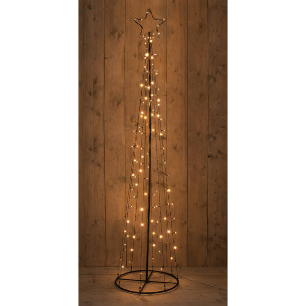 Anna's Collection - Star Tree 140L/Dia55X240Cm Led Classic Warm - 31V/Ip44 Trans