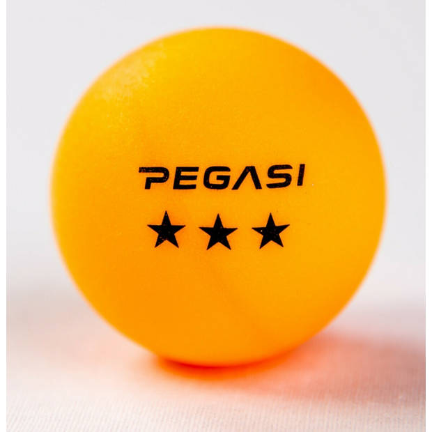 Pegasi 3 ster pingpong ballen 6st. Oranje
