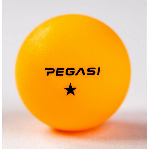 Pegasi 1 ster pingpong ballen 6st. Oranje