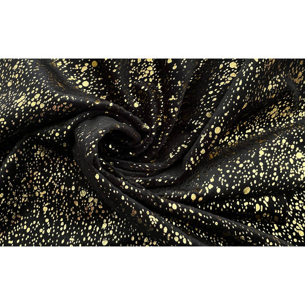 Eleganzzz Dekbedovertrek Foil Velvet - zwart 140x200/220cm