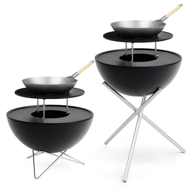 Höfats - Bowl 70 Sear Grate Grillwarmhoudring - Gietijzer - Zwart