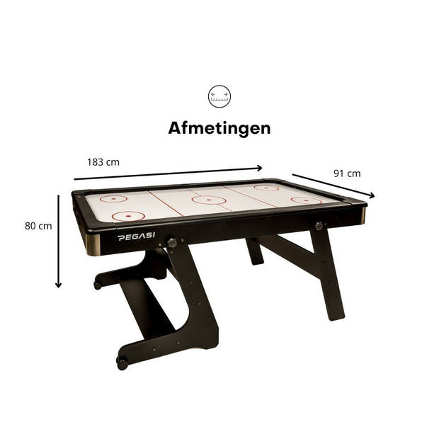 Pegasi airhockeytafel Tornado 6ft