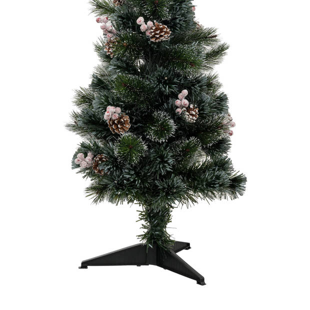 Feeric lights and christmas kunst kerstboom - 90 cm -met deco en licht - Kunstkerstboom