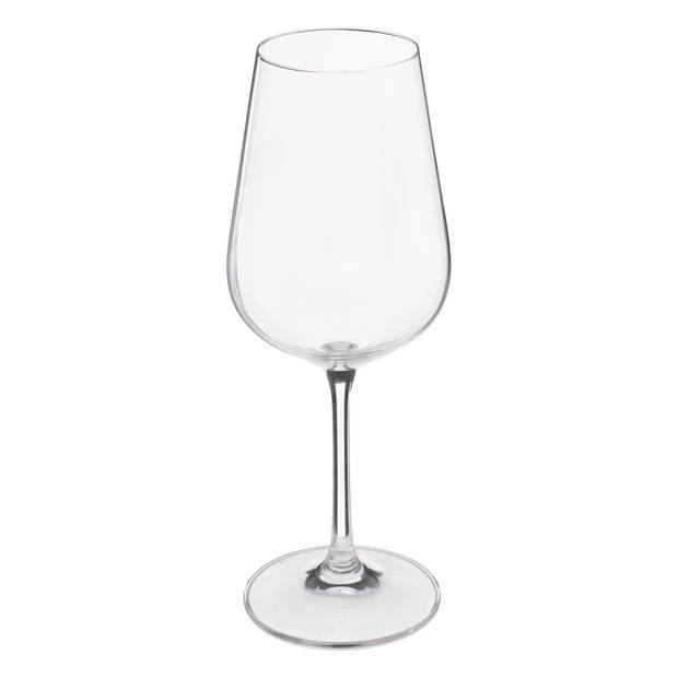 Secret de Gourmet Wijnglazen set Lena - doosje 6x stuks - chique transparant glas - 36 CL - Wijnglazen