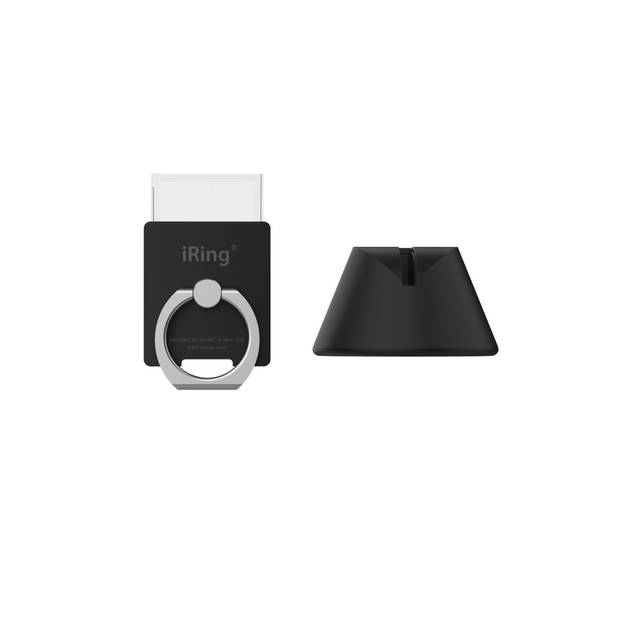 iRing® Link Dock Set – Telefoonhouder Auto - Afneembaar voor draadloos opladen – 360 graden rotatie – 180 graden