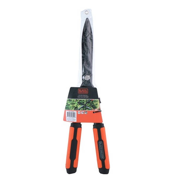 BLACK+DECKER Heggenschaar - Golvende Stalen Bladen - 53 CM - Zwart/ Oranje